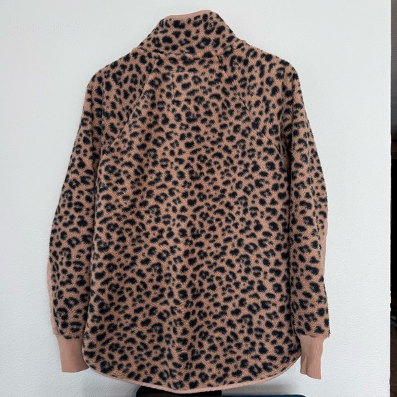 Abercrombie & Fitch Women's Asymmetrical Snap-Up Fleece Size L - Picture 7 of 13